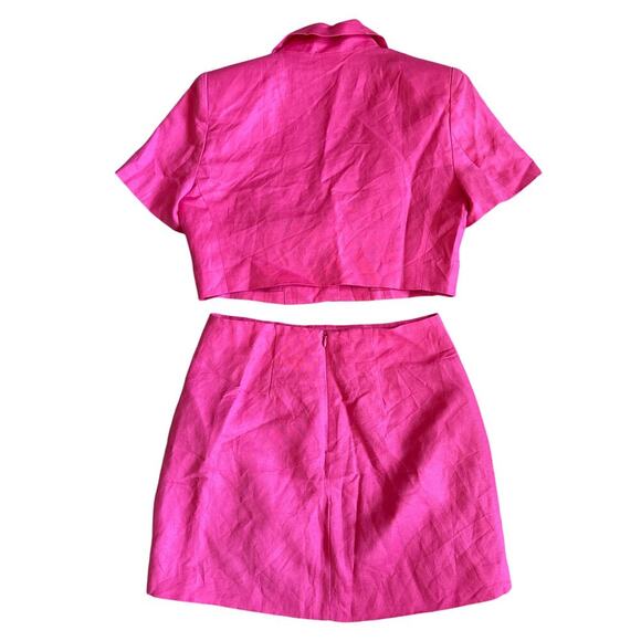 Women’s ASTR The Label Kiria Jacket and Covina Skirt Set in Pink Size Small - Picture 2 of 4